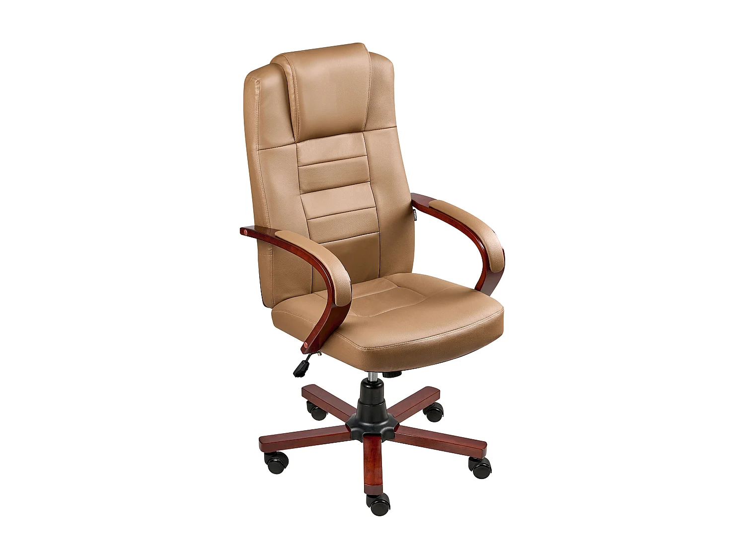 Fauteuil massant DIAMOND avec fonction chauffante Cuir Marron clair