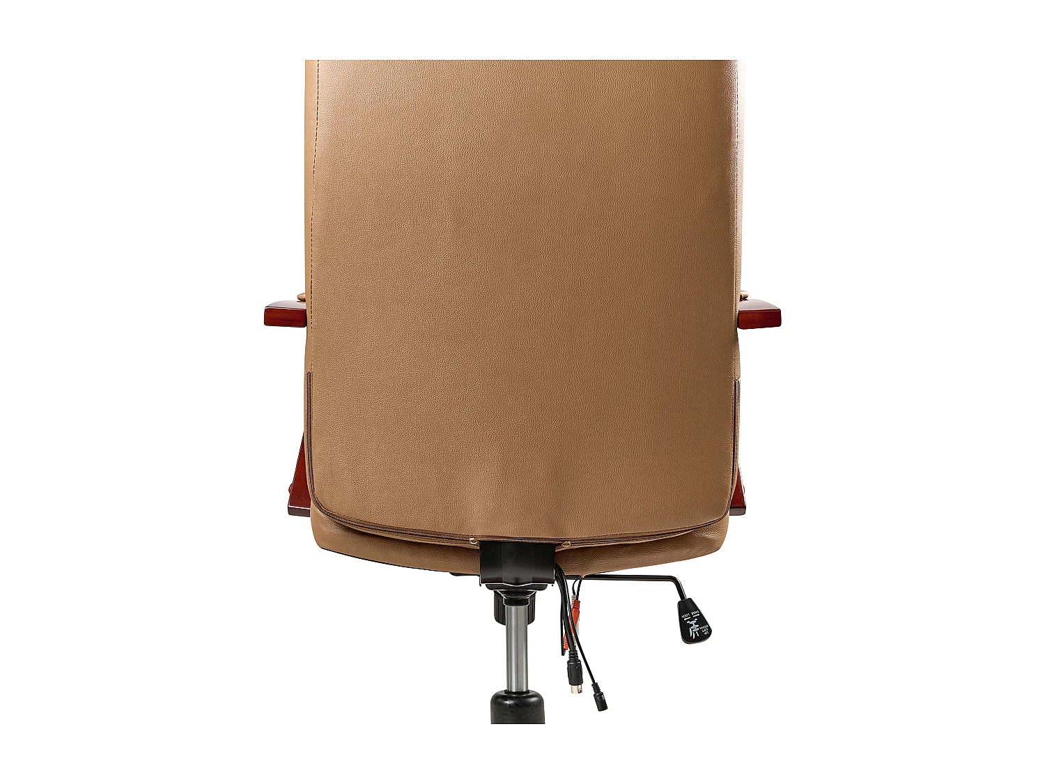 Fauteuil massant DIAMOND avec fonction chauffante Cuir Marron clair