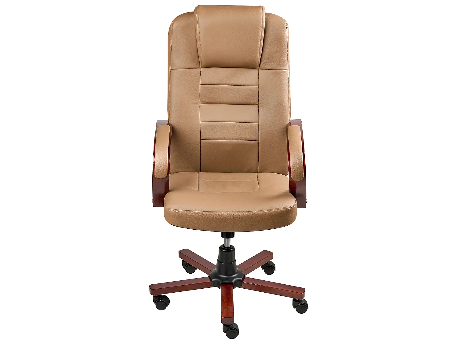 Massage Chair DIAMOND with Heating Leather Light Brown