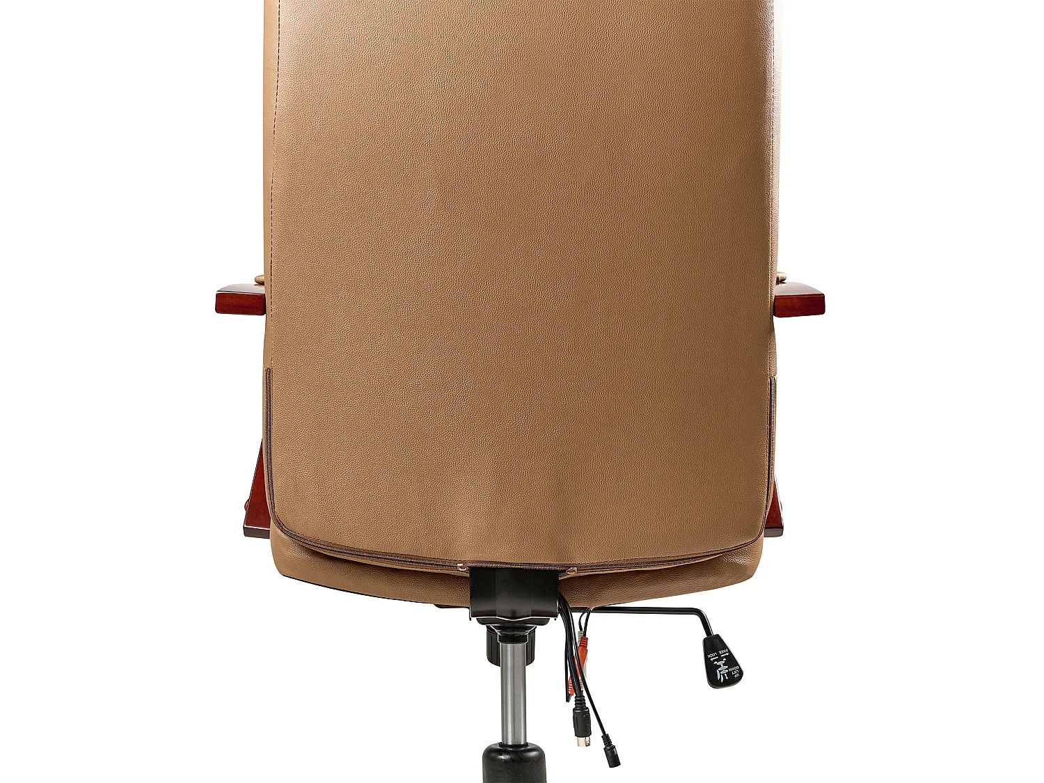 Massage Chair DIAMOND with Heating Leather Light Brown