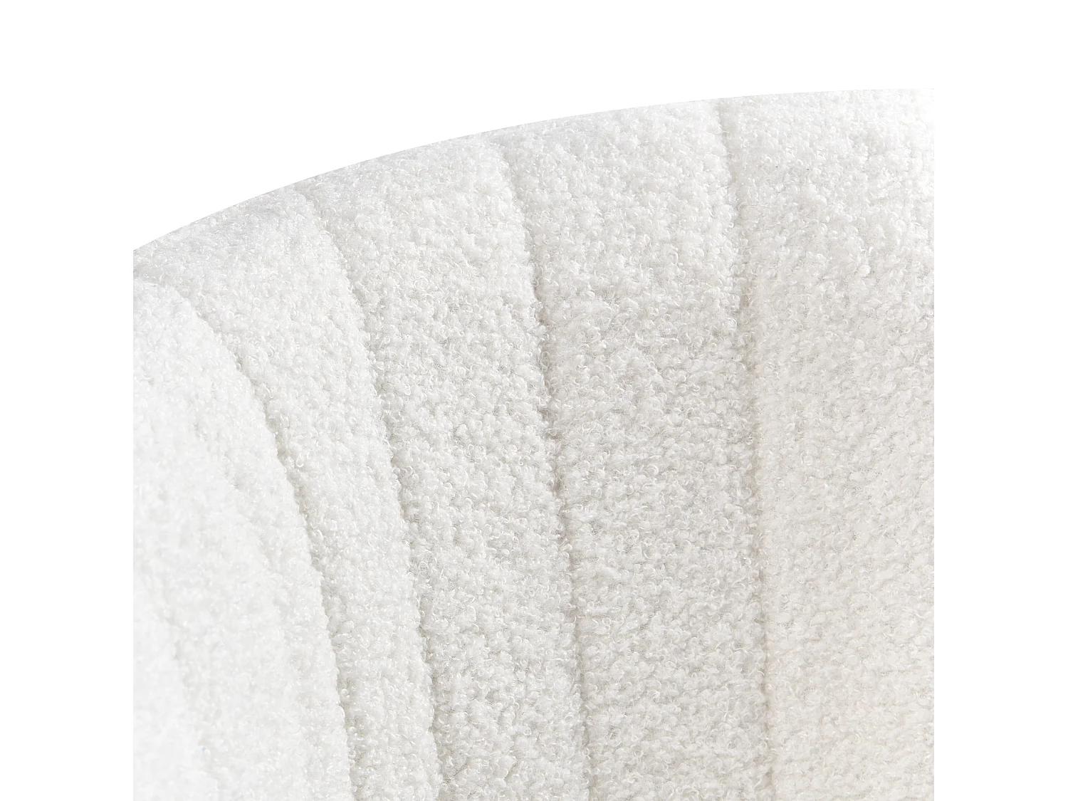 Chaise de bureau KATONAH Bouclé Blanc cassé