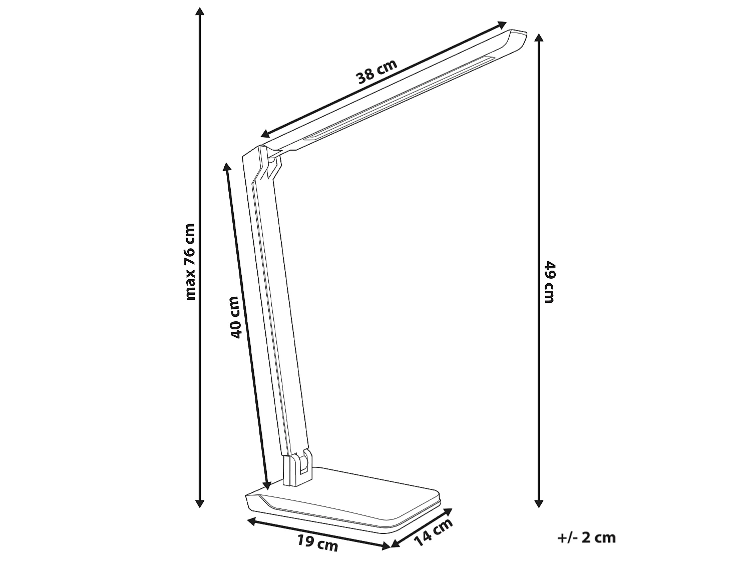 LED Desk Lamp PICTOR with Dimmer Silver