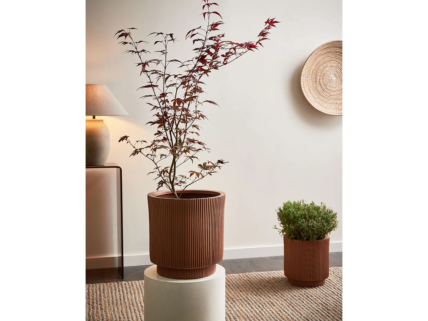 Plant Pot DARIA 37 cm Brown