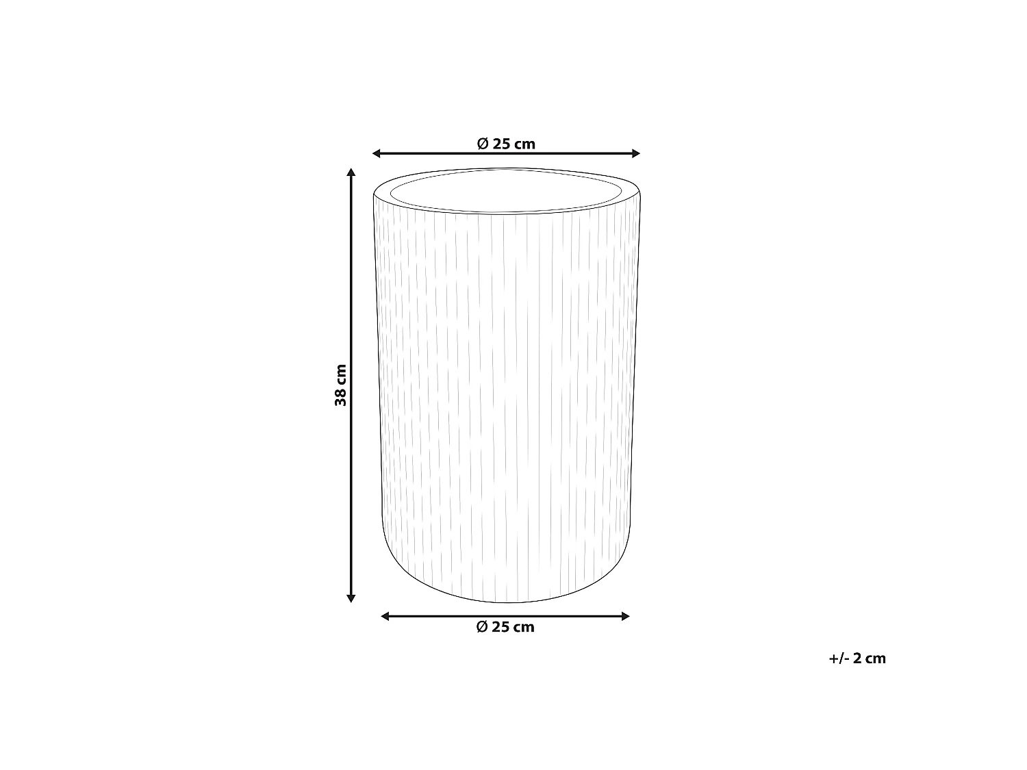 Plant Pot EANTIO 25 cm Brown