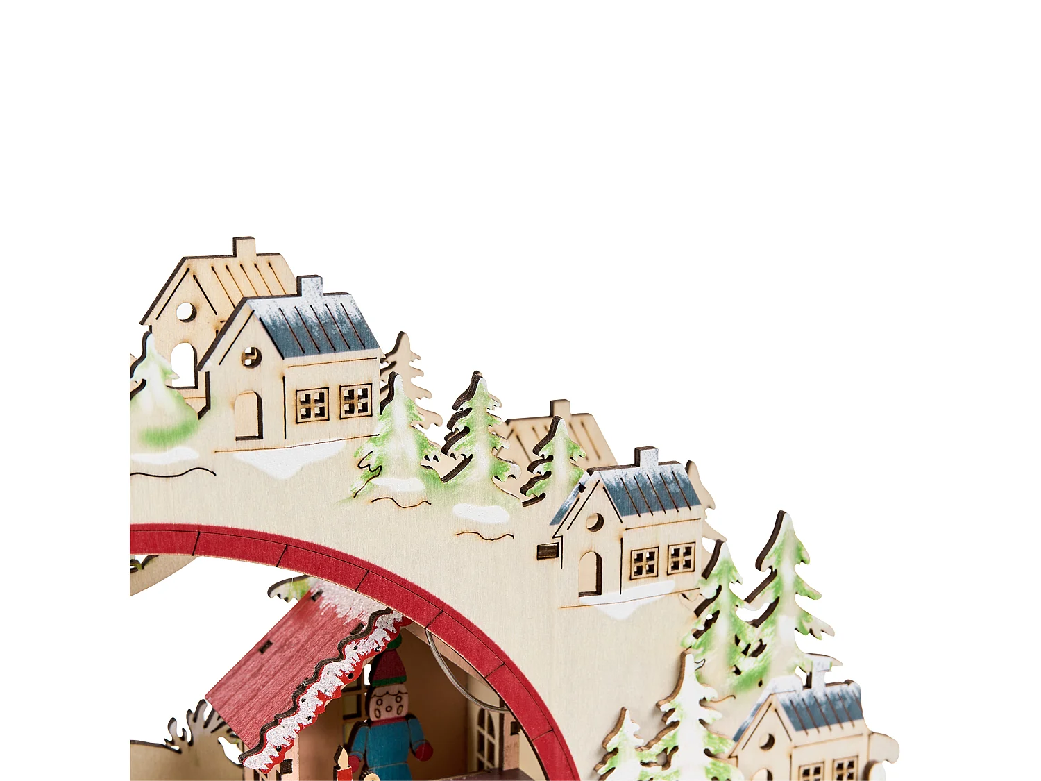 Décoration de Noël LED SELURA 30 cm Marron clair