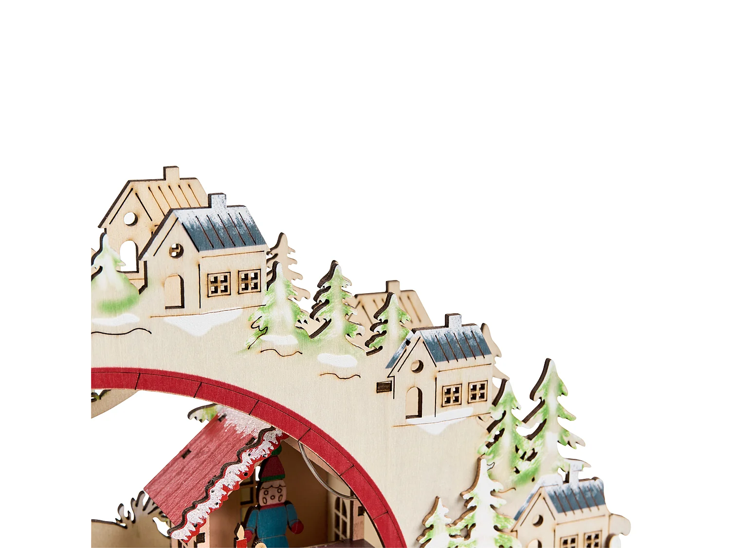 Décoration de Noël LED SELURA 30 cm Marron clair