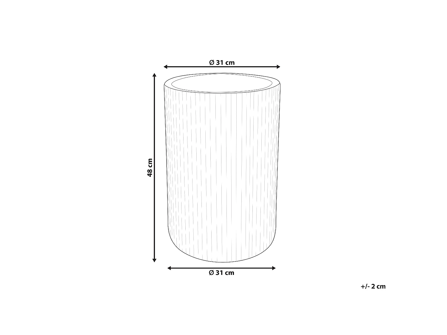 Plant Pot EANTIO 30 cm Brown