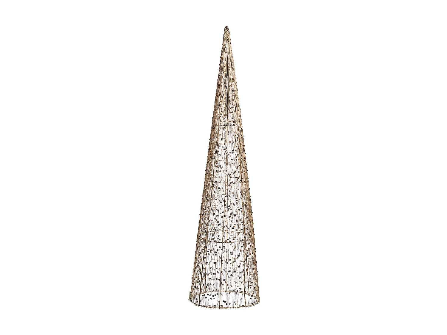 Lot de 3 décorations de Noël LED VEJLESO Arbre de Noël 40/60/80 cm Doré