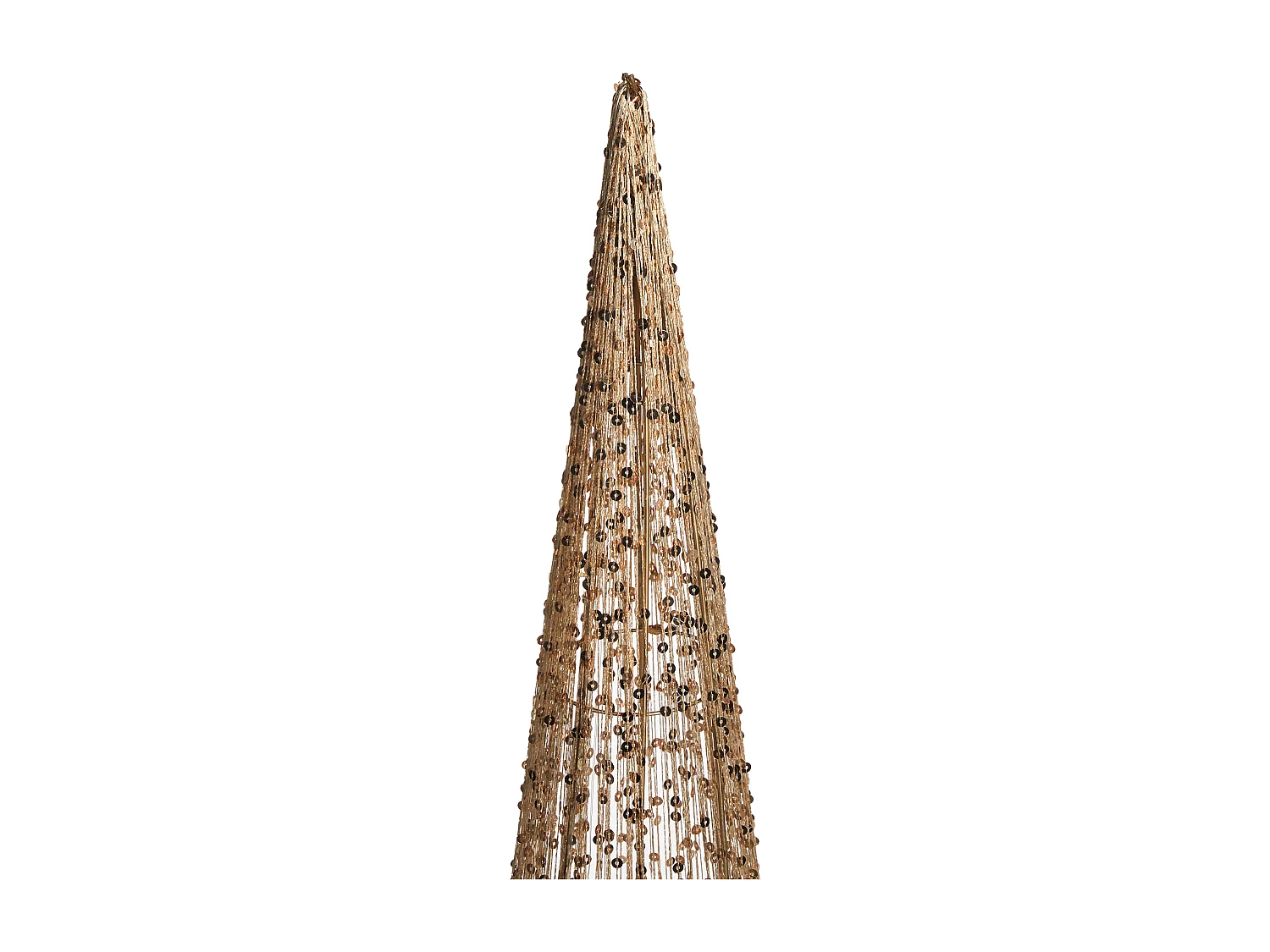 Lot de 3 décorations de Noël LED VEJLESO Arbre de Noël 40/60/80 cm Doré