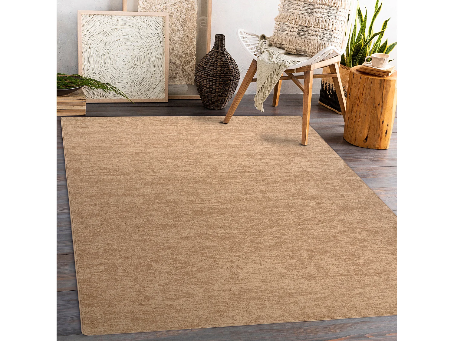 Tapis en laine OMEGA DUKE Mélange beige 200x300 cm