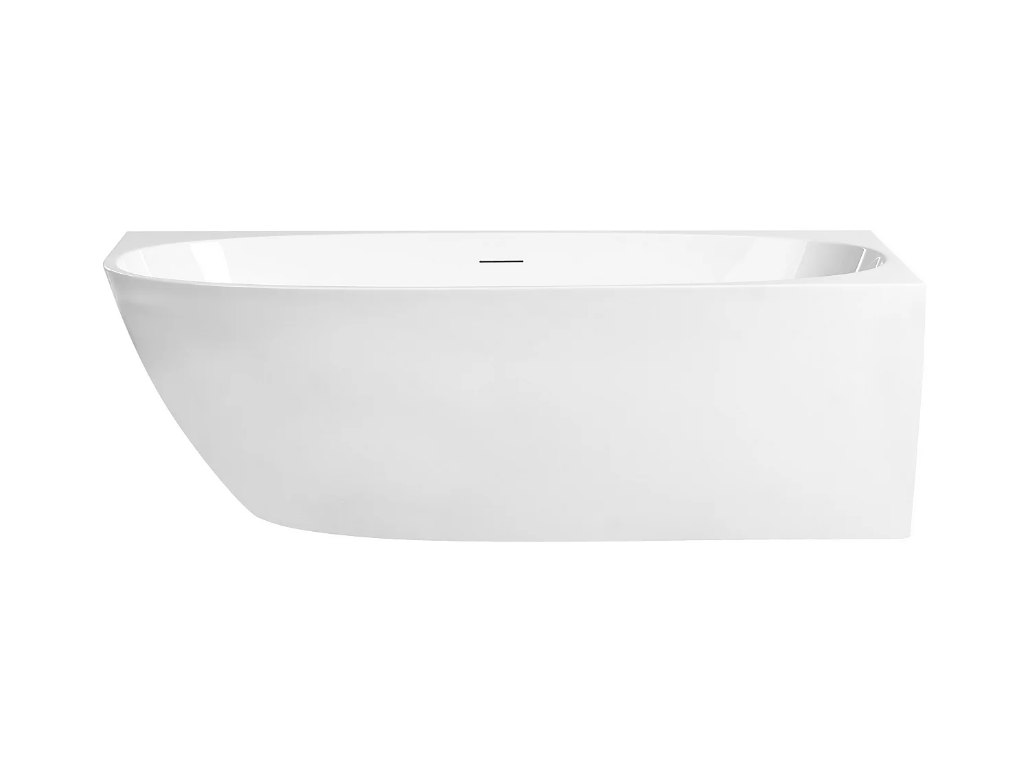 Baignoire d'angle PARNAIBA Côté droite 170 x 80 cm Blanc