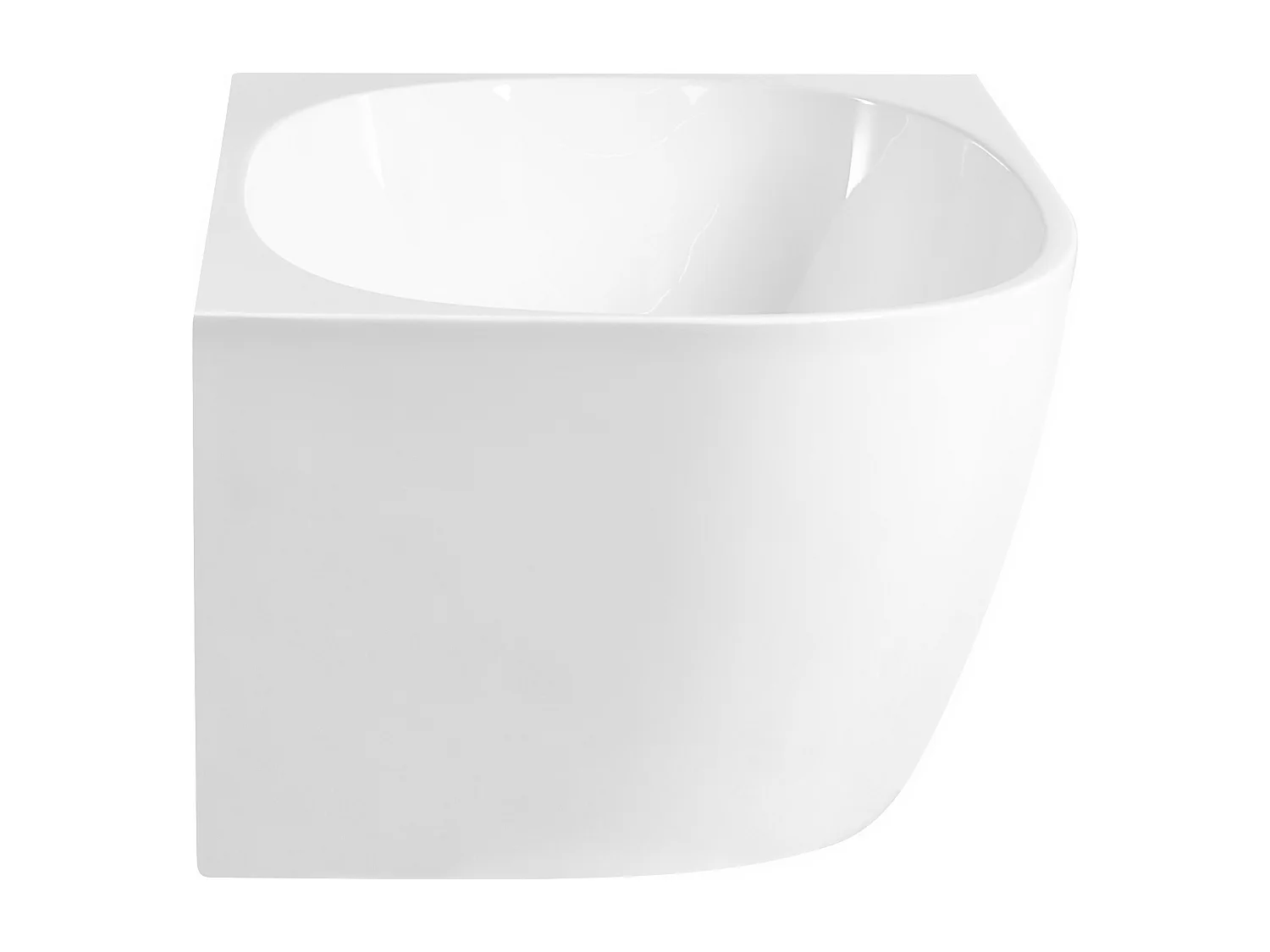 Baignoire d'angle PARNAIBA Côté droite 170 x 80 cm Blanc