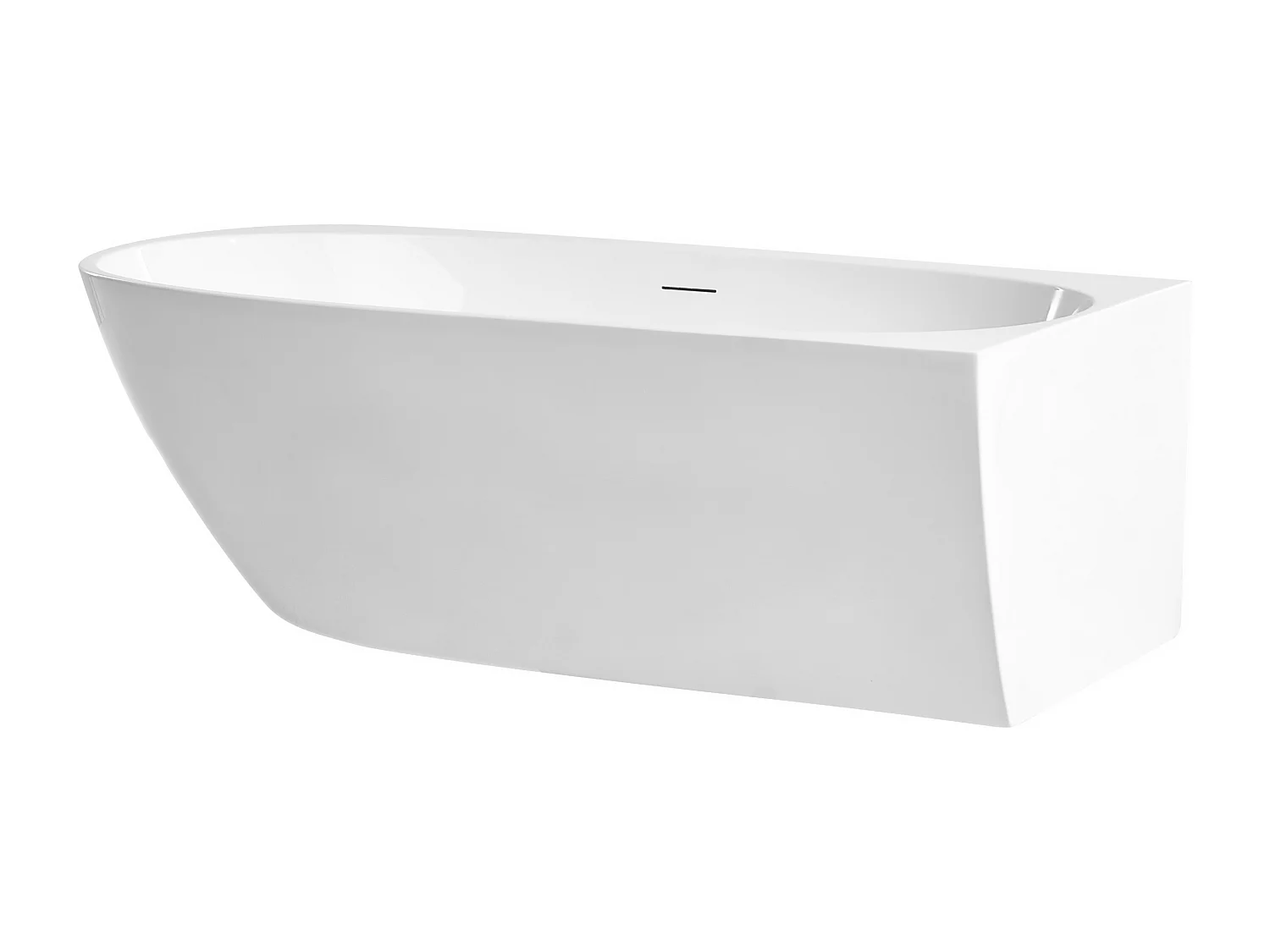 Baignoire d'angle PARNAIBA Côté gauche 170 x 80 cm Blanc
