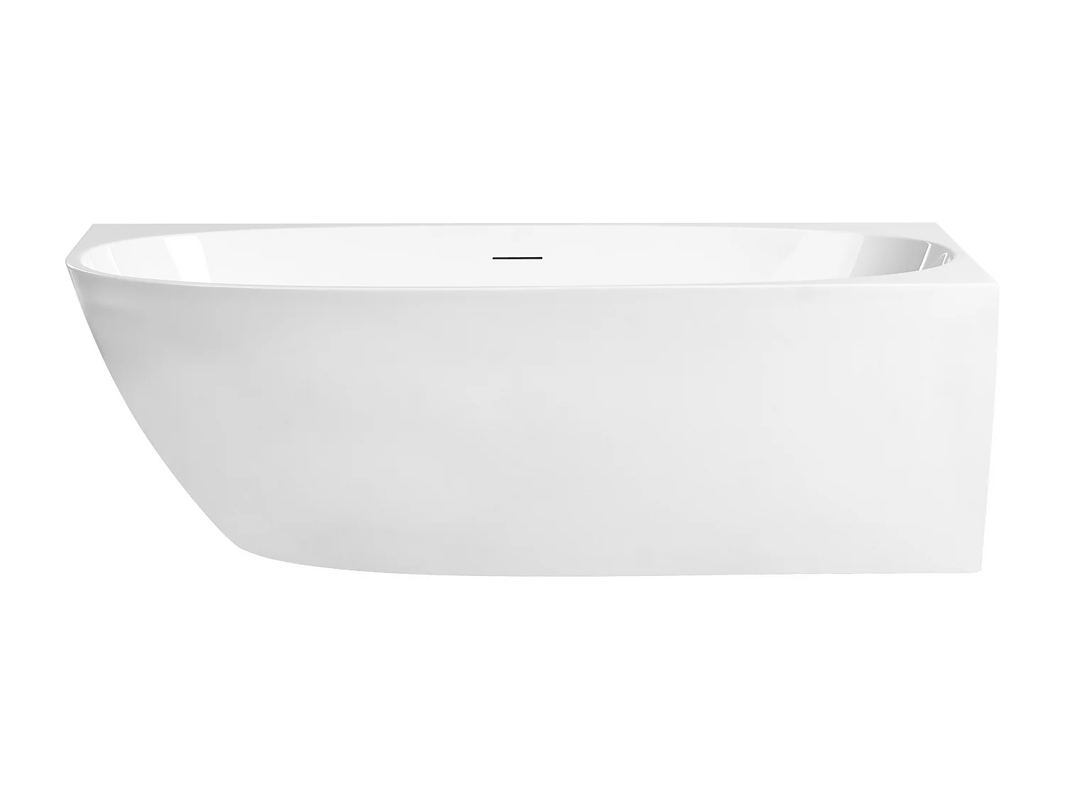 Baignoire d'angle PARNAIBA Côté gauche 170 x 80 cm Blanc