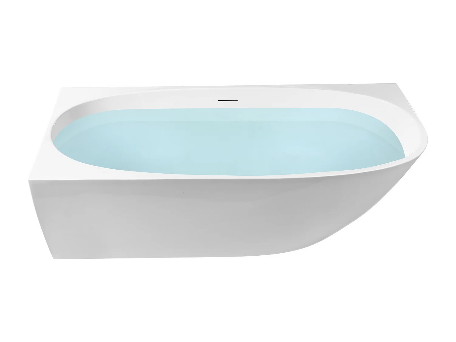 Baignoire d'angle PARNAIBA Côté droit 170 x 80 cm Blanc