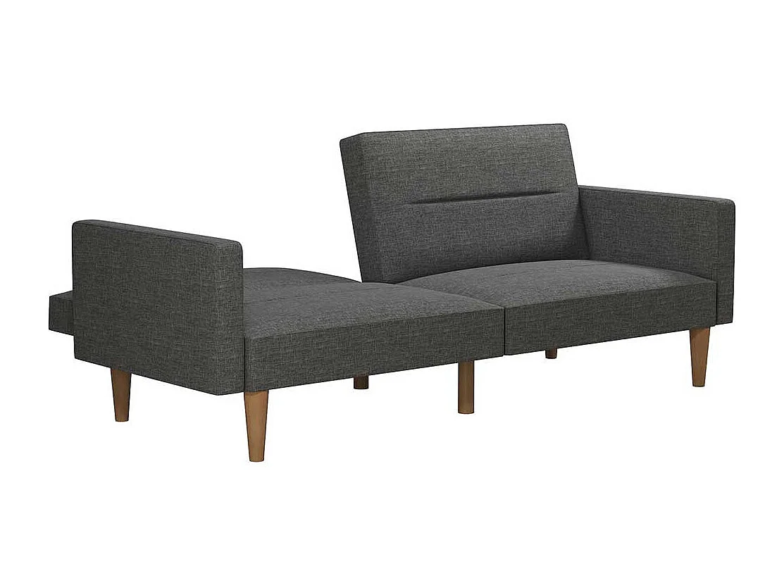 Schlafsofa im Retrostil mit Armlehnen Rücken Klappmechanik