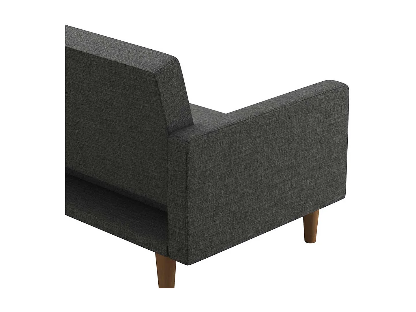 Schlafsofa im Retrostil mit Armlehnen Rücken Klappmechanik