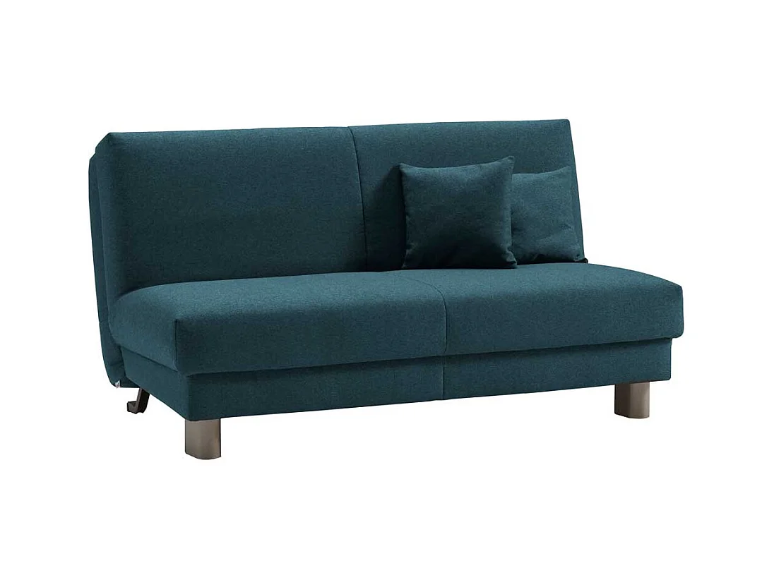 Klappsofa in Petrol Schlaffunktion