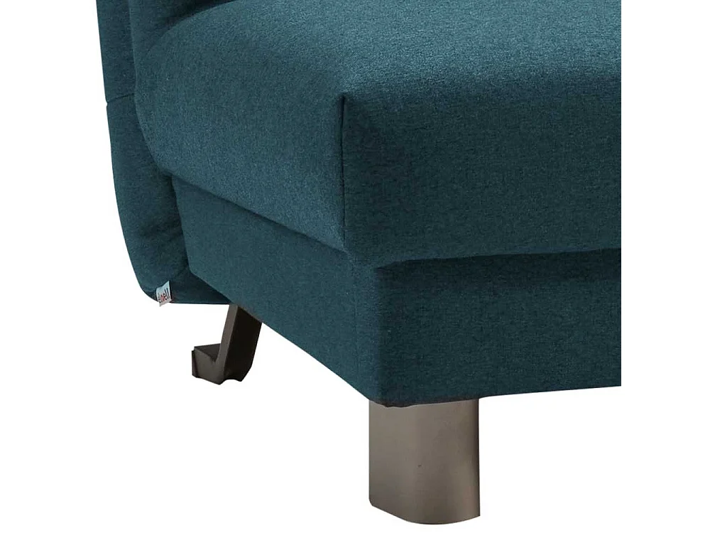 Klappsofa in Petrol Schlaffunktion