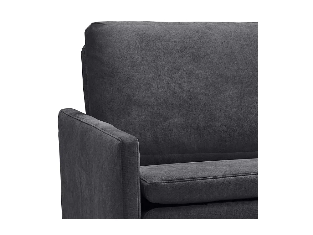 Schlafcouch graublau in modernem Design Armlehnen