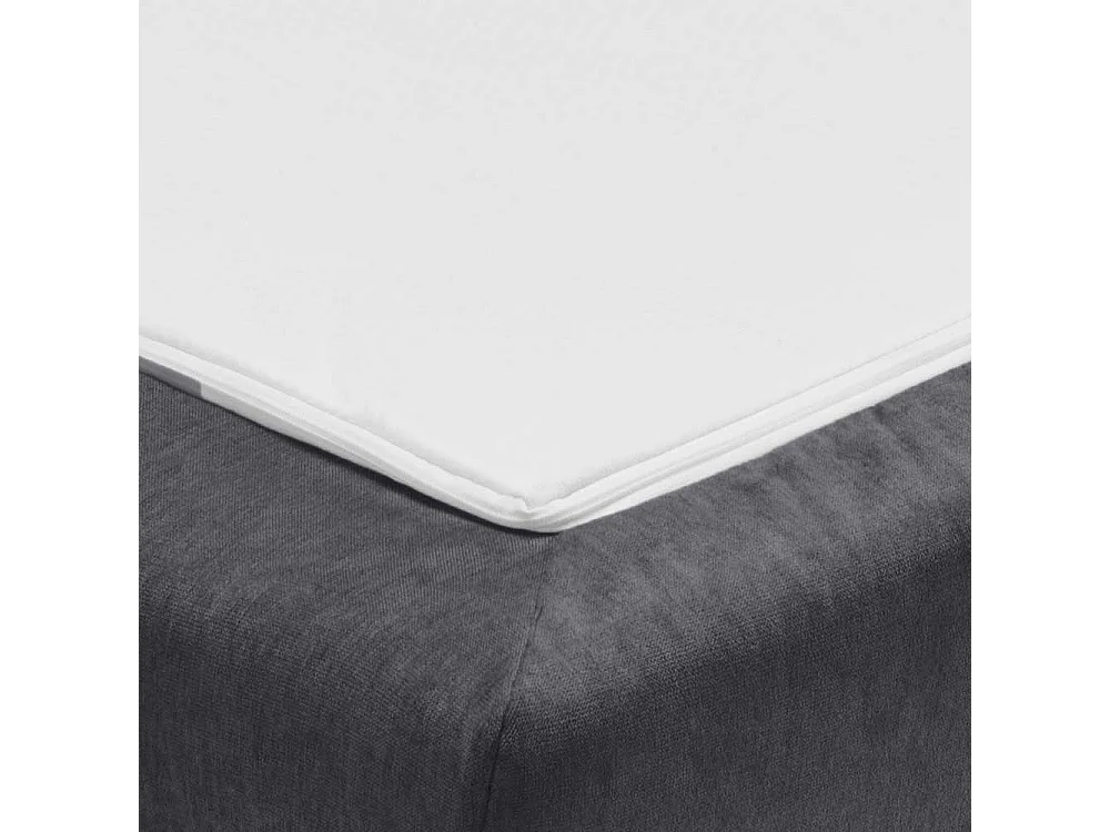 Schlafcouch graublau in modernem Design Armlehnen