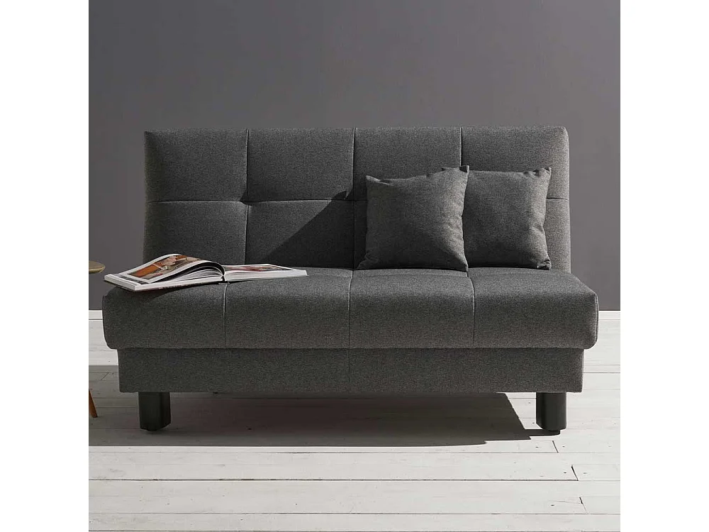 Faltsofa in Grau Schlaffunktion