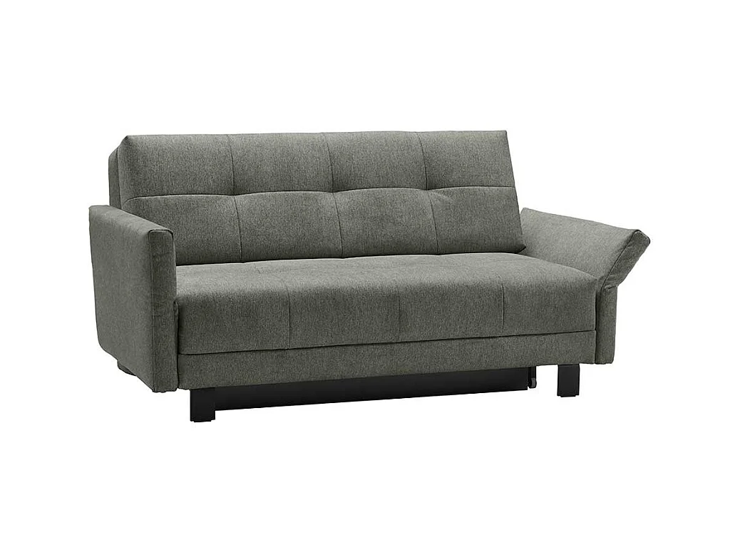 Ausklappbares Sofa mit Vierfußgestell aus Metall Flachgewebe