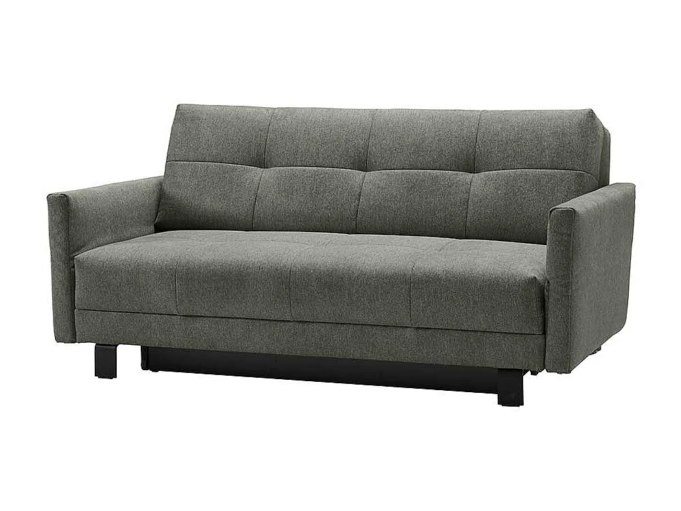 Ausklappbares Sofa mit Vierfußgestell aus Metall Flachgewebe