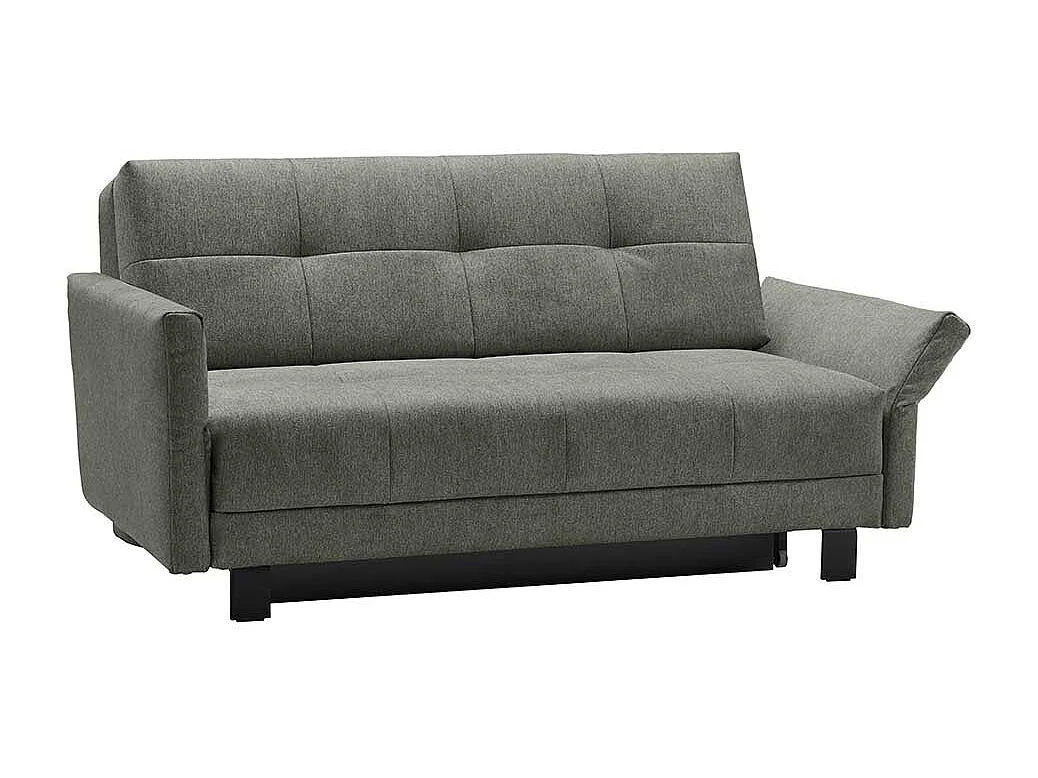 Ausklappbares Sofa mit Vierfußgestell aus Metall Flachgewebe