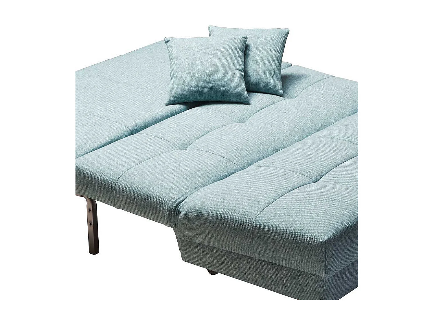 Schlafsofa in Türkis Webstoff