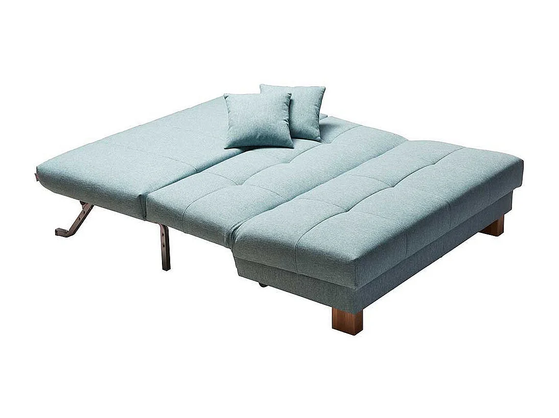 Schlafsofa in Türkis Webstoff