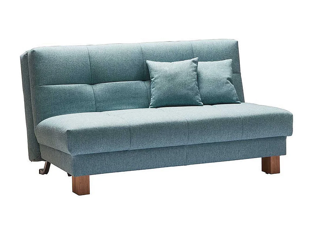 Schlafsofa in Türkis Webstoff