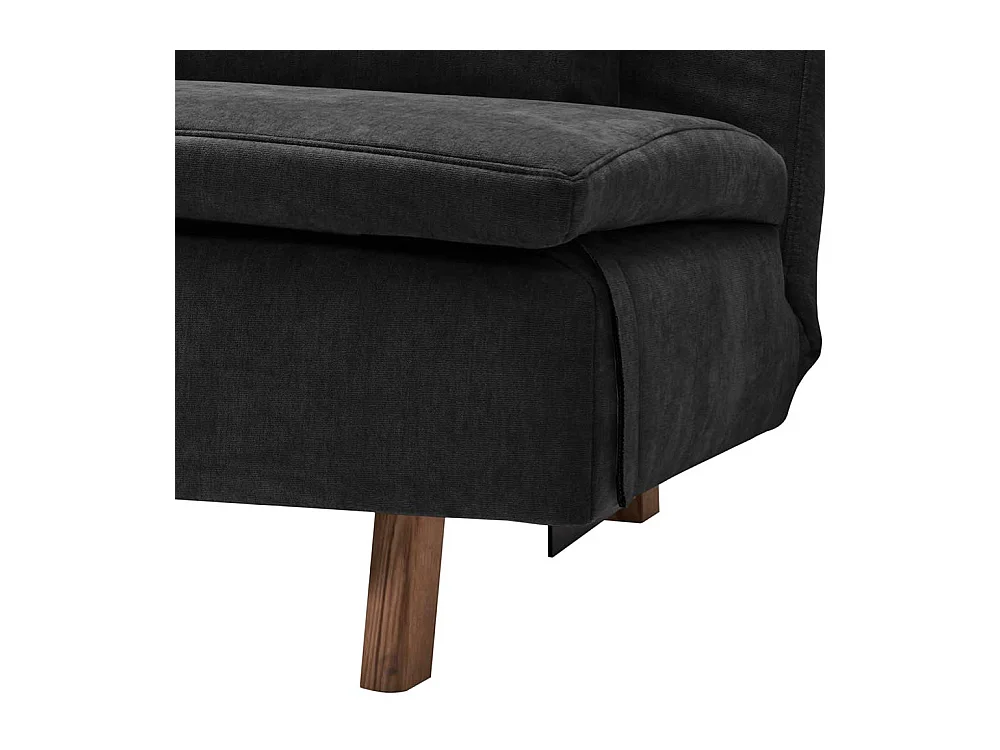 Ausklappbares Sofa schwarz in modernem Design Made in Germany