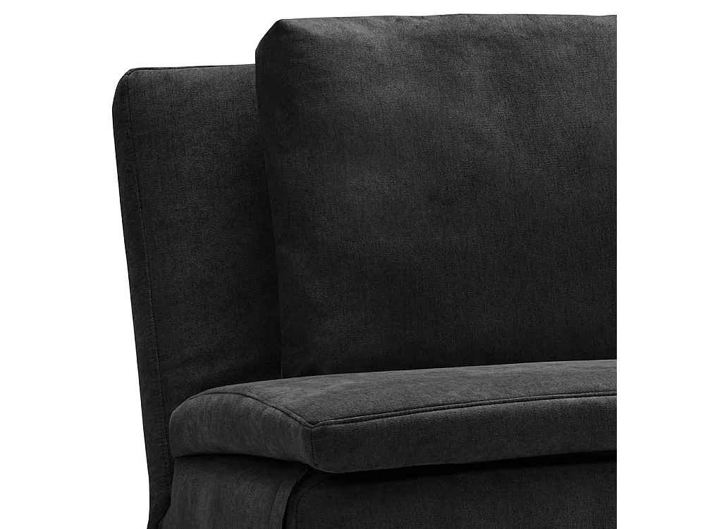 Ausklappbares Sofa schwarz in modernem Design Made in Germany