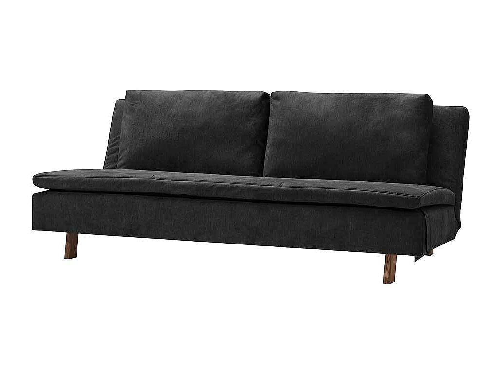 Ausklappbares Sofa schwarz in modernem Design Made in Germany