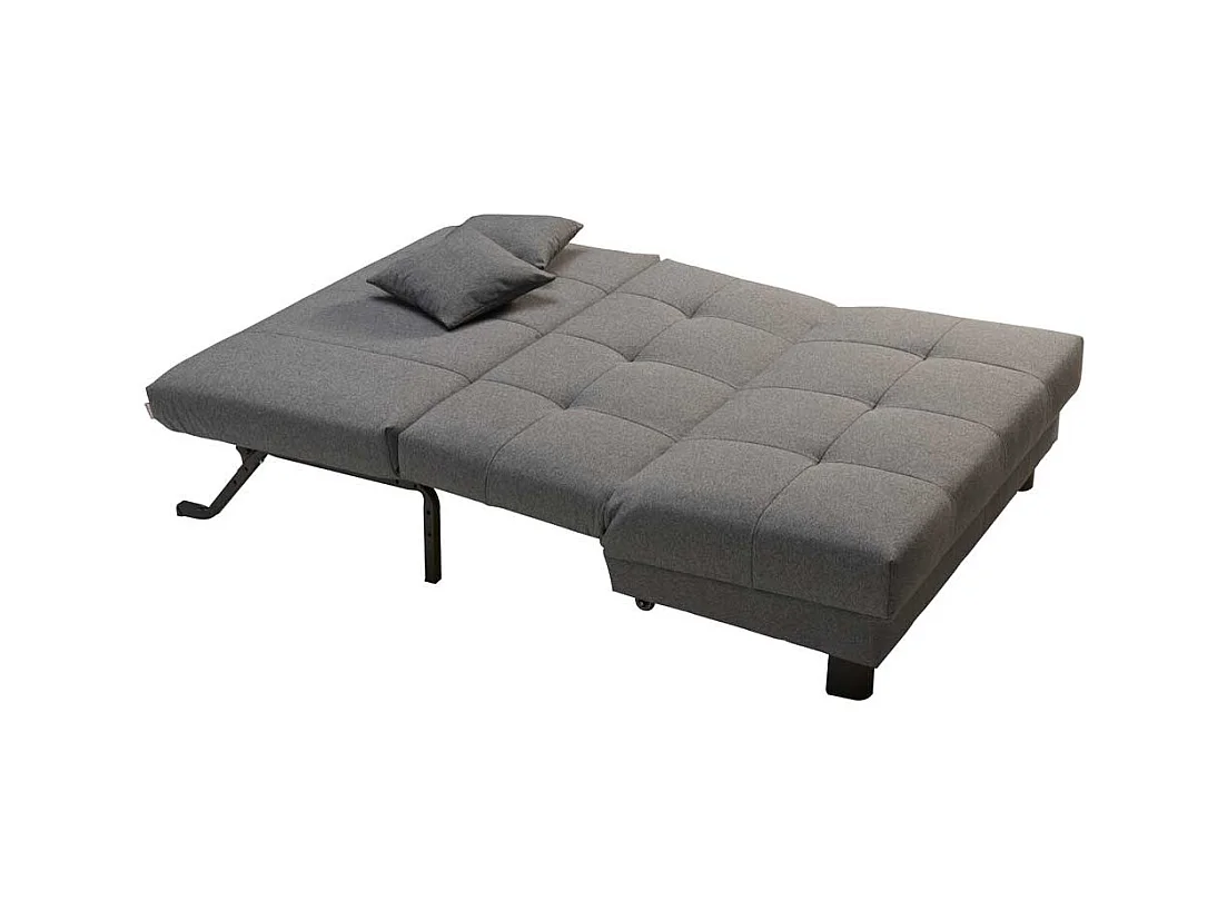 Faltsofa in Grau Schlaffunktion