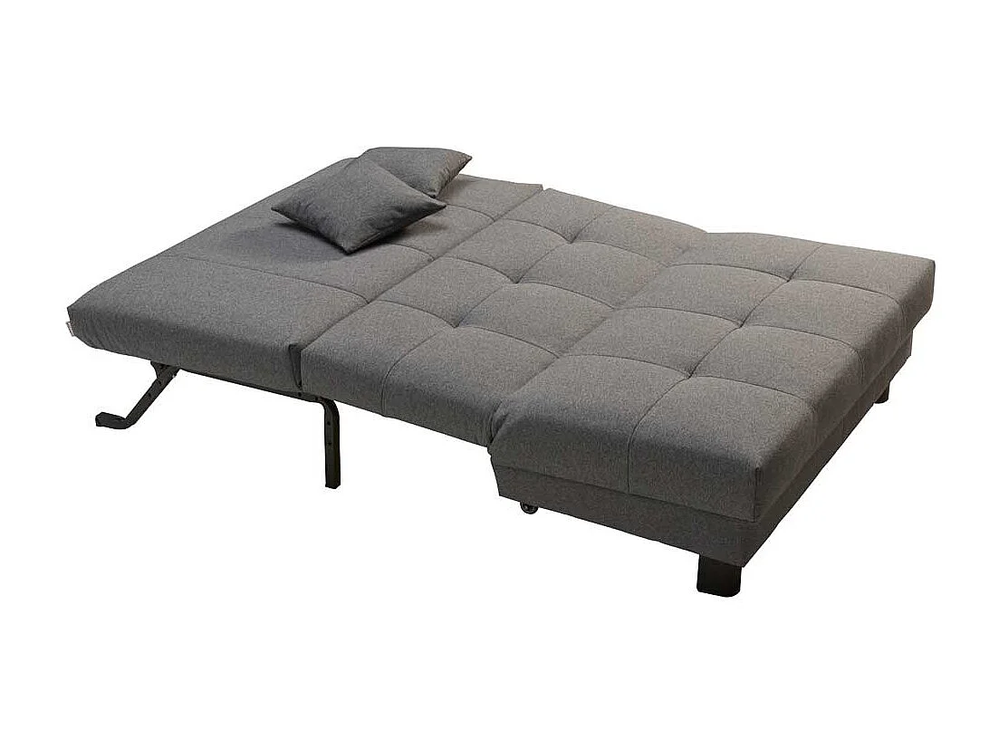 Faltsofa in Grau Schlaffunktion