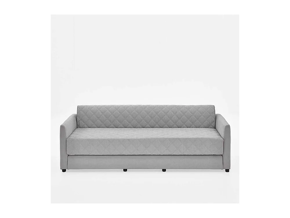 2er Schlafsofa in Hellgrau Taschenfederkern