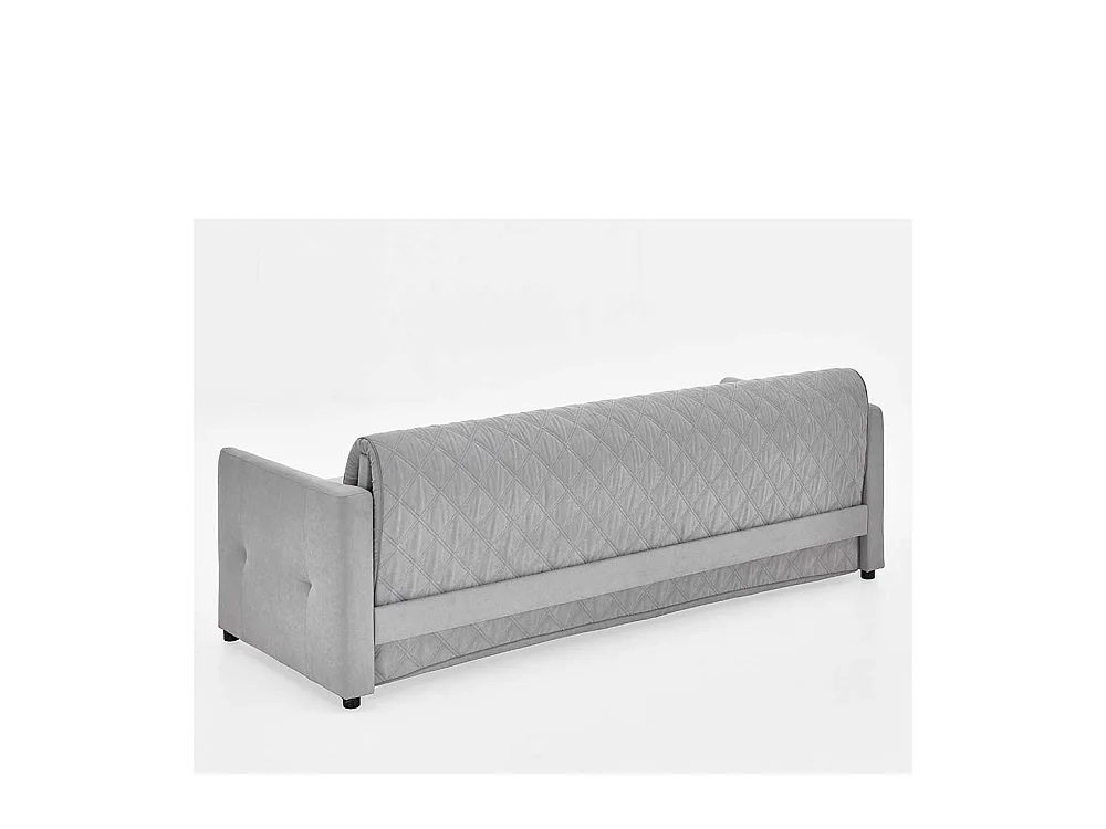 2er Schlafsofa in Hellgrau Taschenfederkern