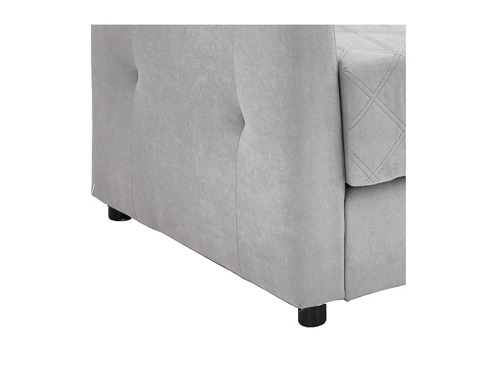 2er Schlafsofa in Hellgrau Taschenfederkern