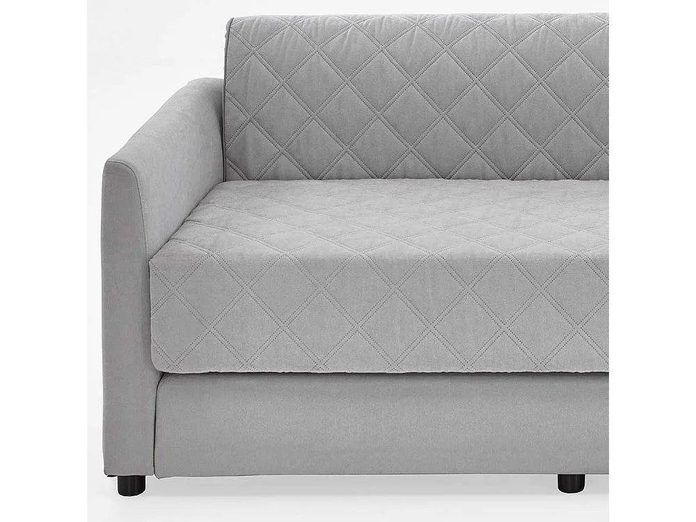 2er Schlafsofa in Hellgrau Taschenfederkern