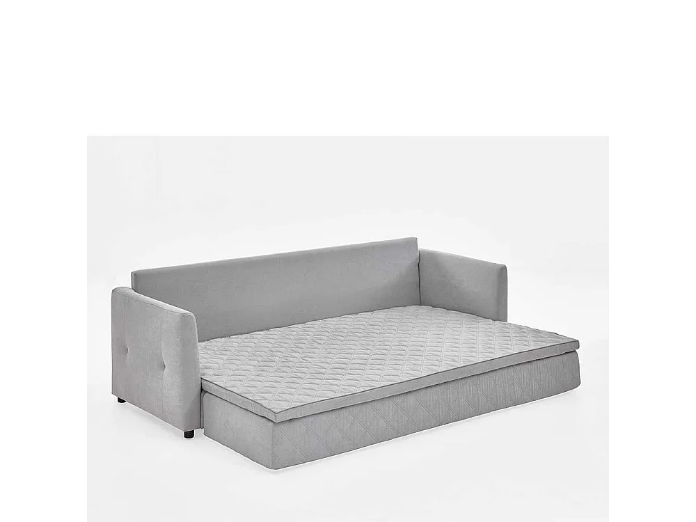 2er Schlafsofa in Hellgrau Taschenfederkern