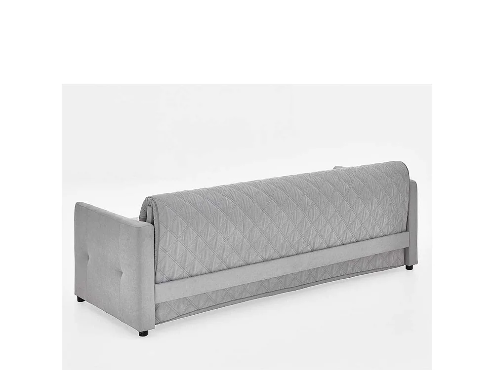 2er Schlafsofa in Hellgrau Taschenfederkern