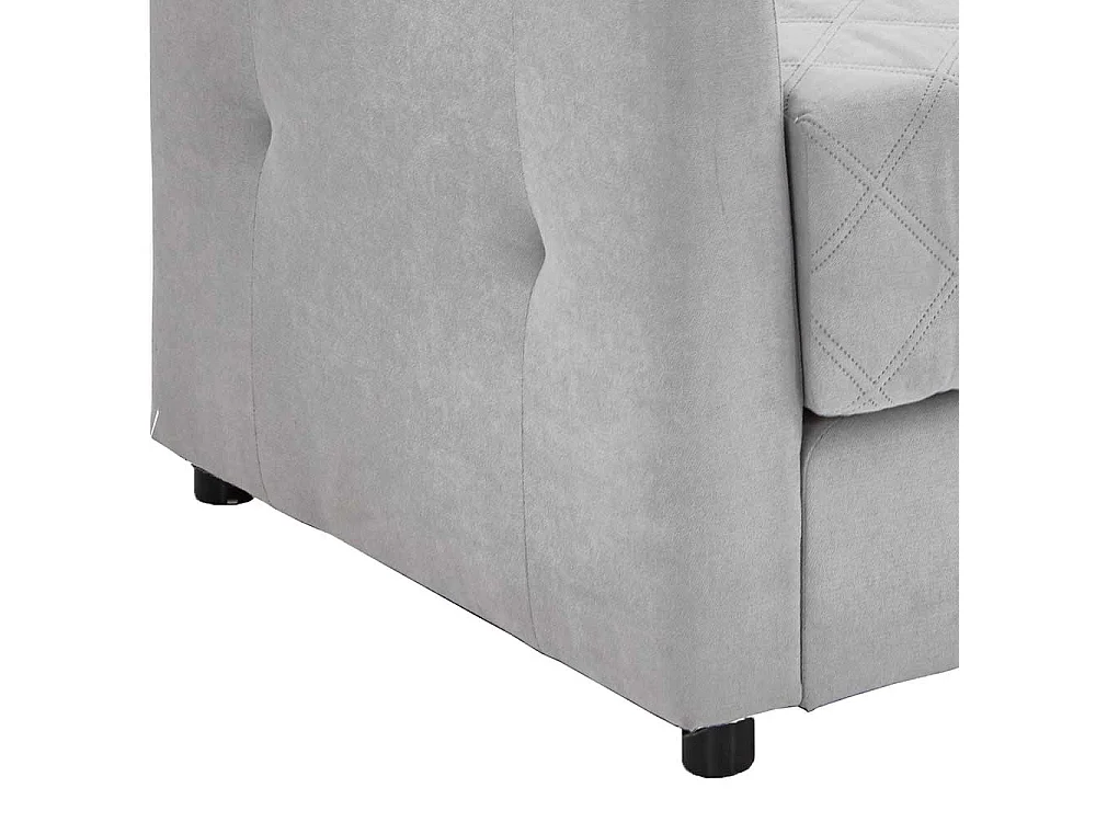 2er Schlafsofa in Hellgrau Taschenfederkern