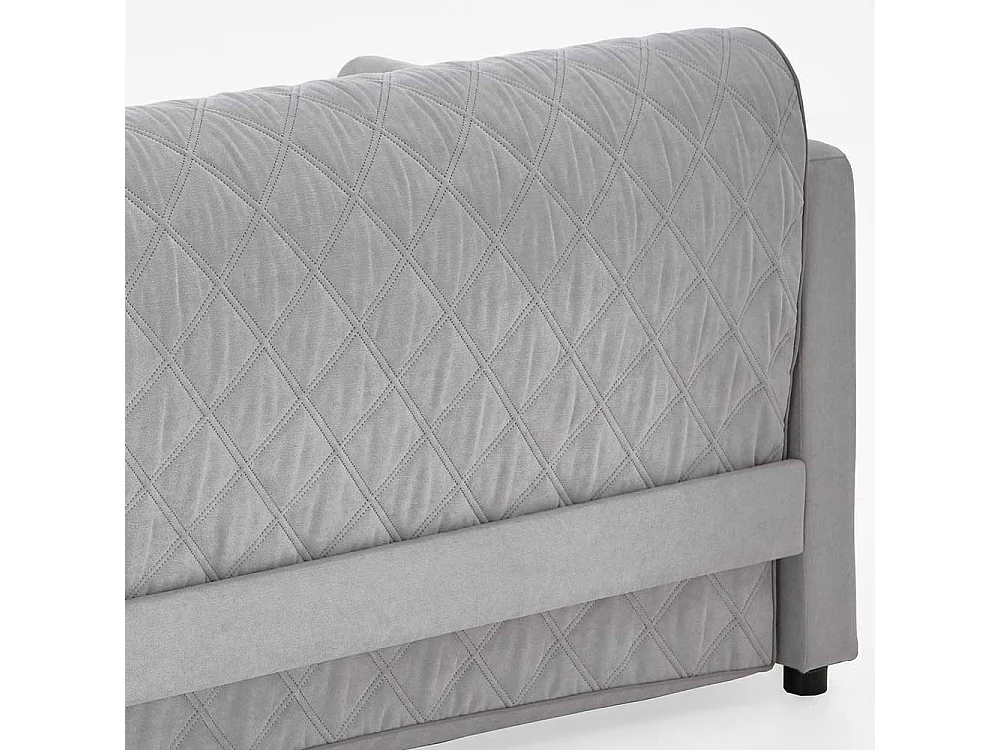 2er Schlafsofa in Hellgrau Taschenfederkern