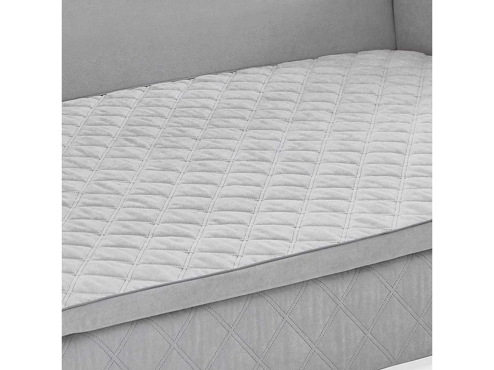 2er Schlafsofa in Hellgrau Taschenfederkern