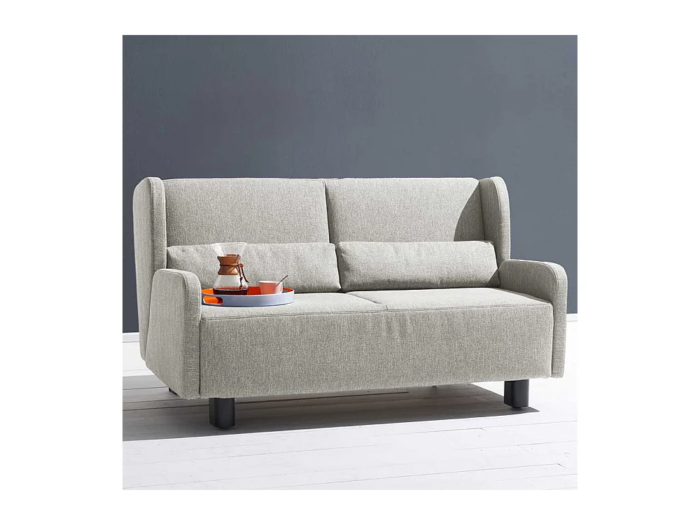 Schlafsofa in Beige Webstoff Made in Germany