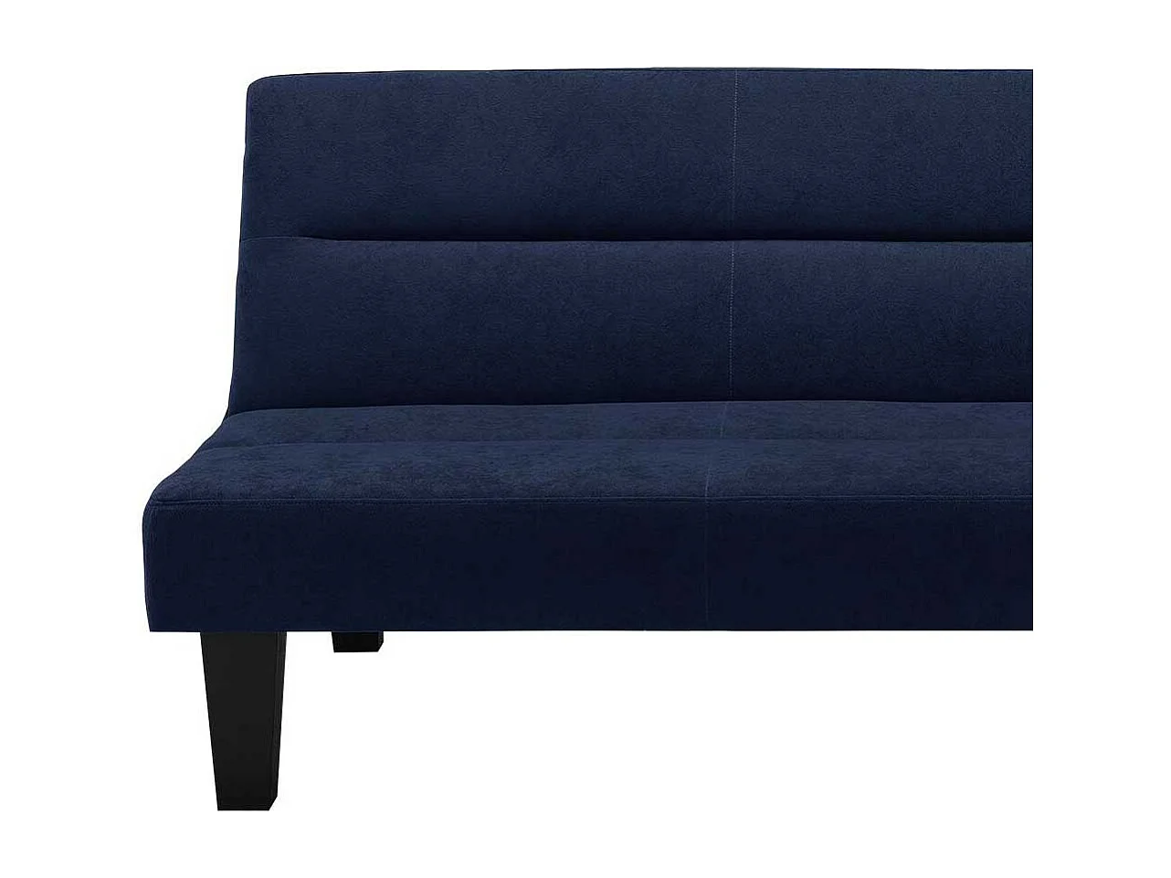 Funktions Sofa in Blau und Schwarz Rücken Klappmechanik
