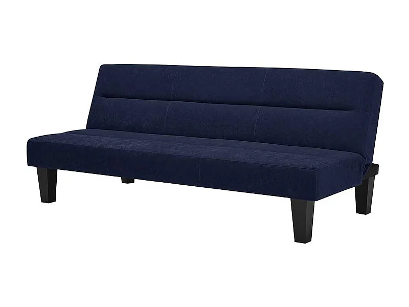 Funktions Sofa in Blau und Schwarz Rücken Klappmechanik