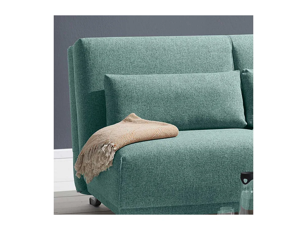 Faltsofa in Petrol Webstoff Made in Germany